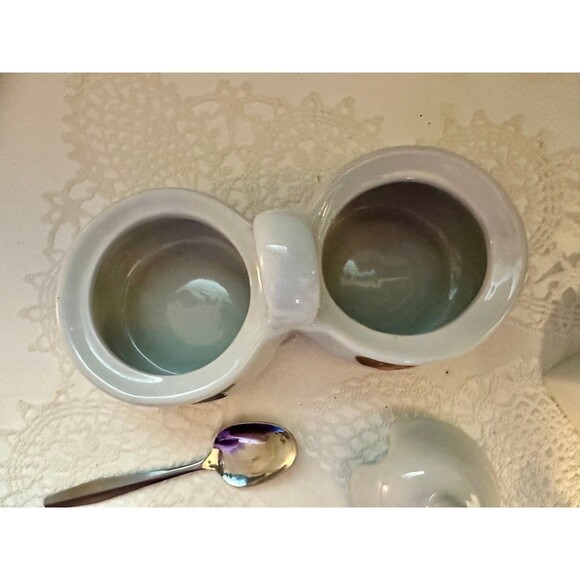 Ceramic Jam and Jelly Server Set W/Handle, Spoons Houston Harvest Gift Products - Picture 3 of 8